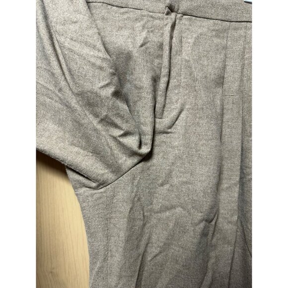 Zara Woman Wool Blend Light Brown Culottes Wide Leg Pants Cropped Large - Picture 5 of 8